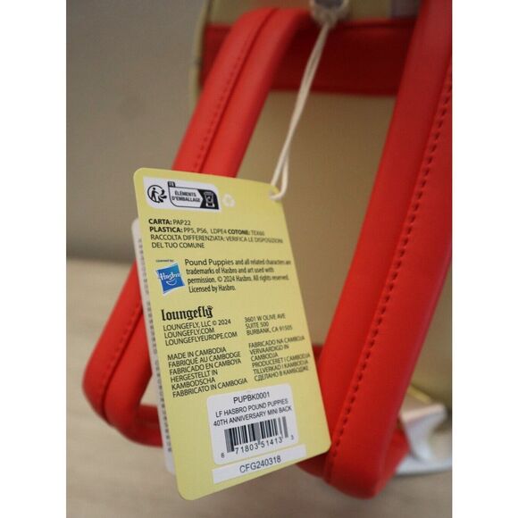 Loungefly PUPBK0001 Hasbro Pound Puppies Plush Mini Backpack & Card Holder - Picture 4 of 12